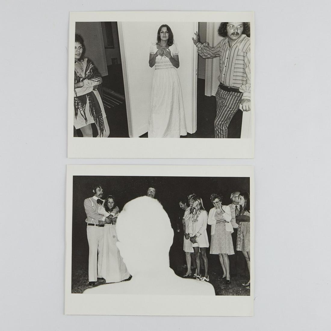 2 Lee Friedlander Silver Gelatin Wedding Photos: Lee Friedlander (American, b. 1934). Group of two silver gelatin prints including:"Fred R. Parker & Anita Whittaker Wedding, Eagle Rock, California, ca. 1970" signed and titled in pencil alo