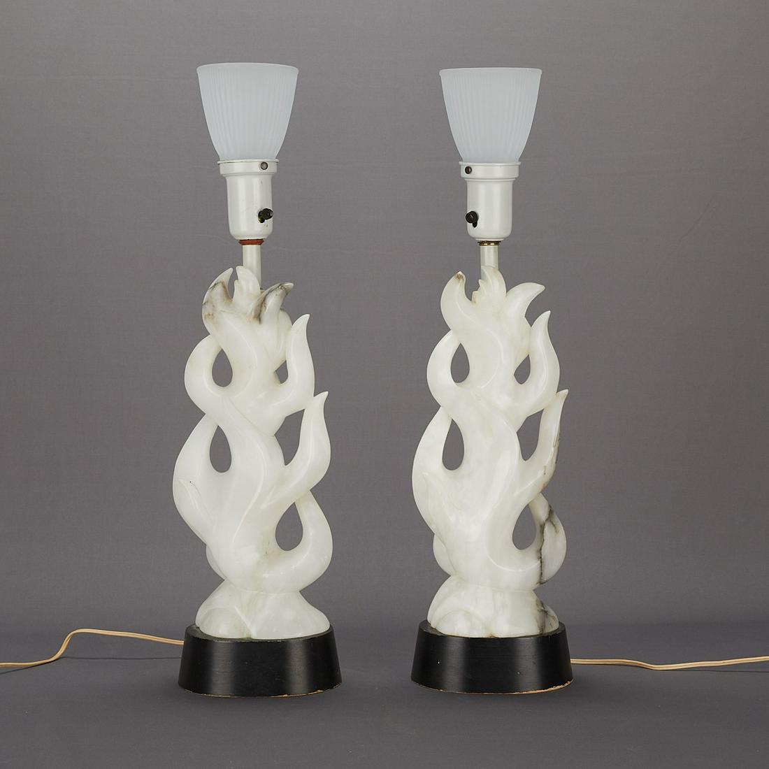 Pair Maurizio Tempestini MCM Alabaster Lamps (1 of 11)