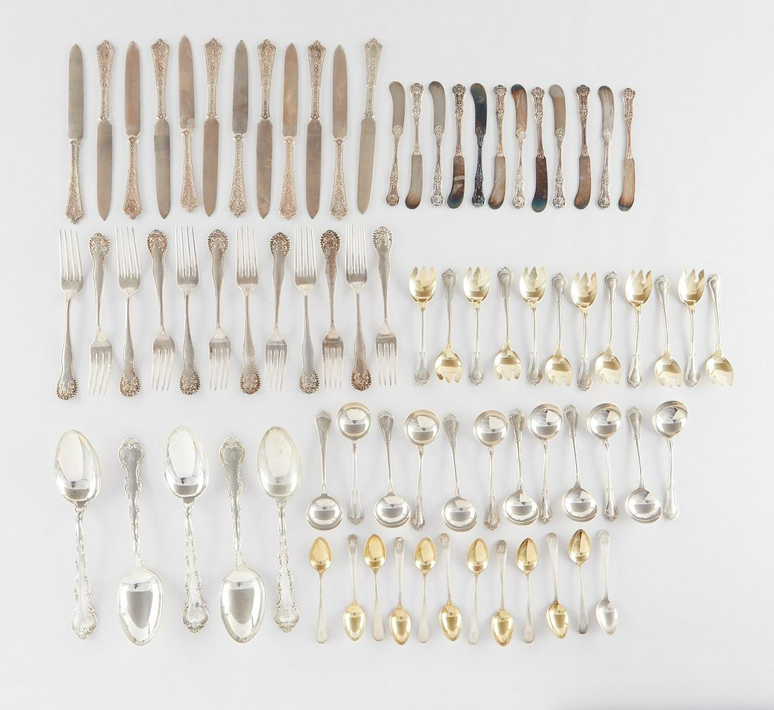 Group of 77 Pcs Sterling and Silver Flatware (1 of 10)