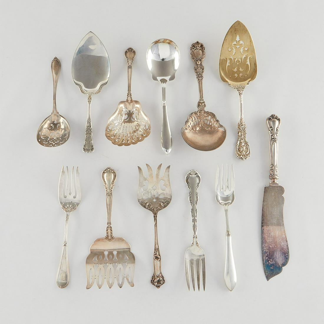 Group of 12 Sterling Silver Serving Ware (1 of 15)