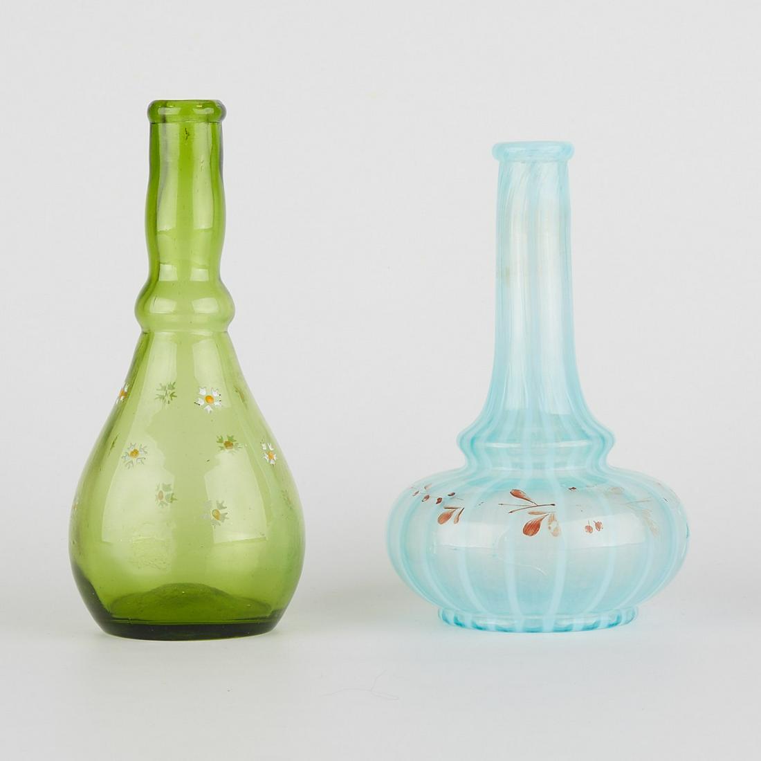 Pair of Antique Glass Barber Bottles (1 of 6)