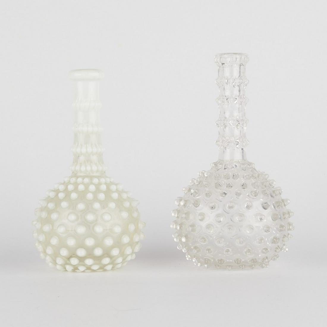 Pair of Hobnail Glass Barber Bottles (1 of 5)