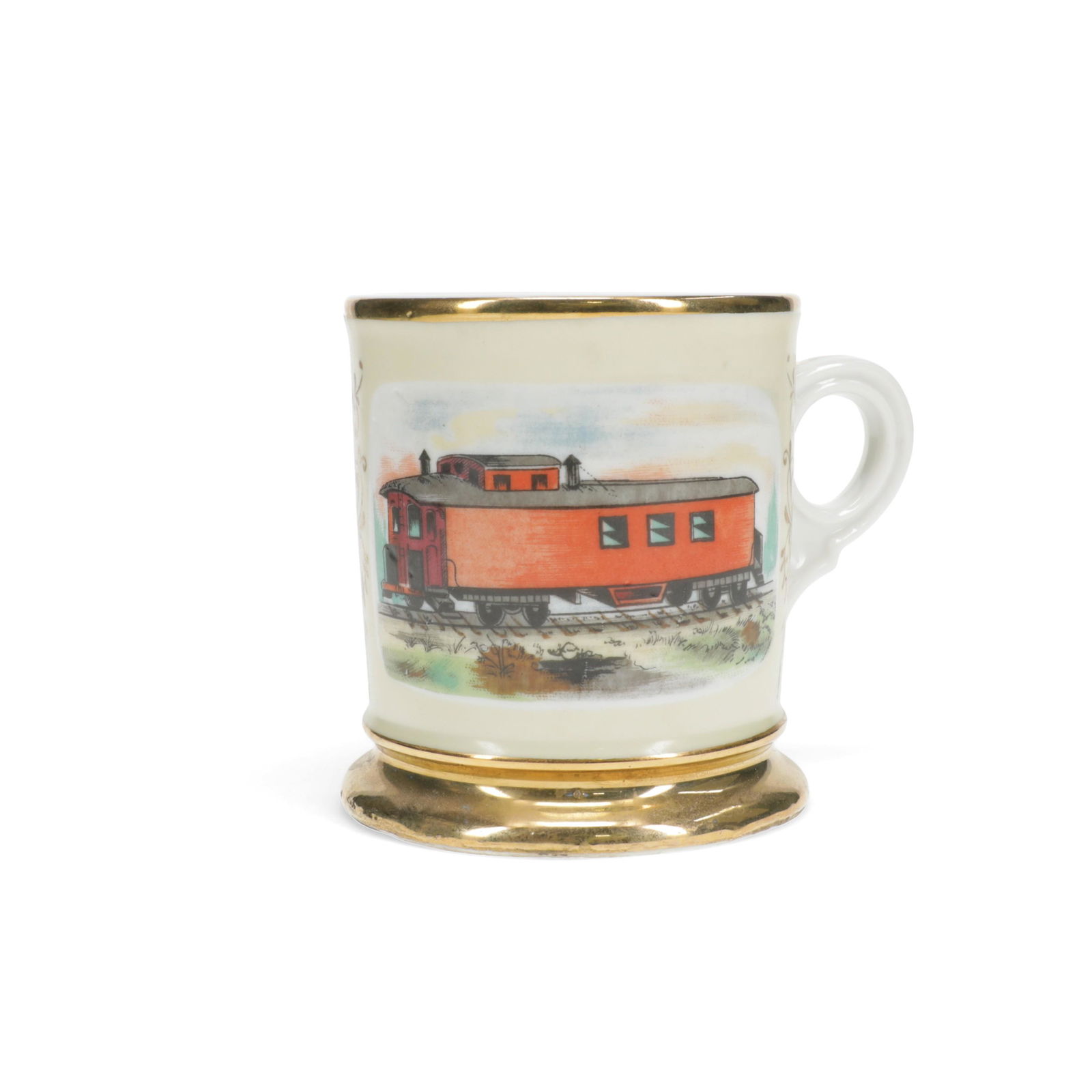 Vintage Occupational Porcelain Shaving Mug - Train (1 of 5)