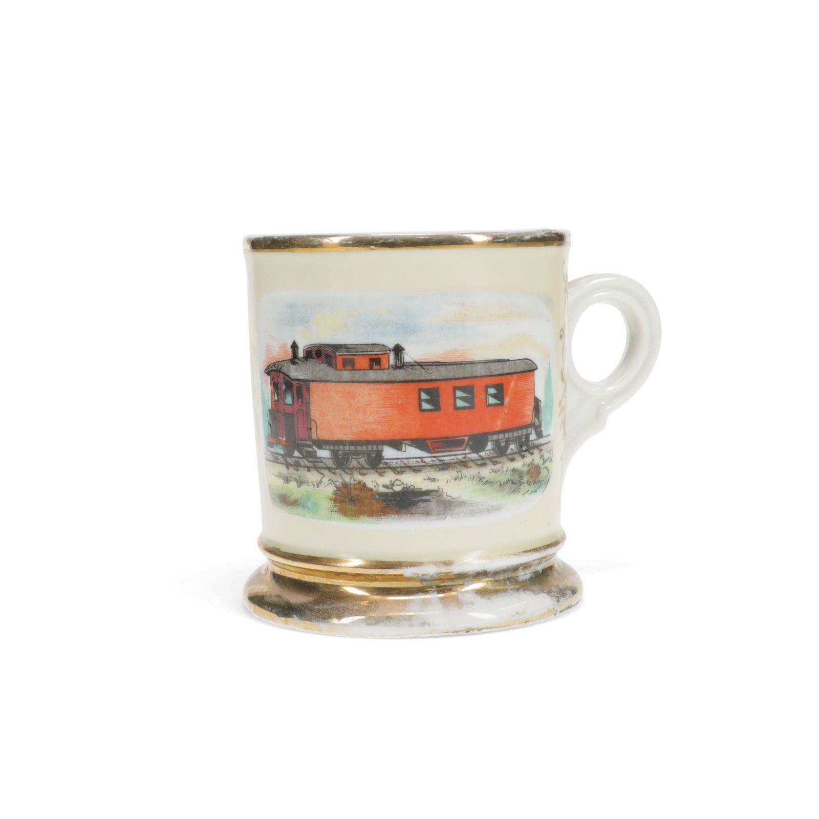 Vintage Occupational Porcelain Shaving Mug - Train (1 of 5)