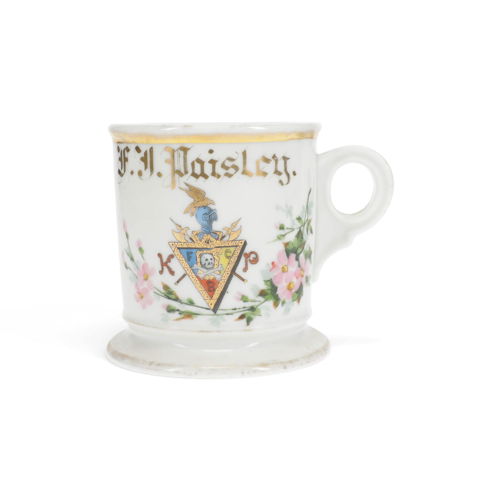 Vintage Fraternal Shaving Mug - Knights of Pythias (1 of 5)