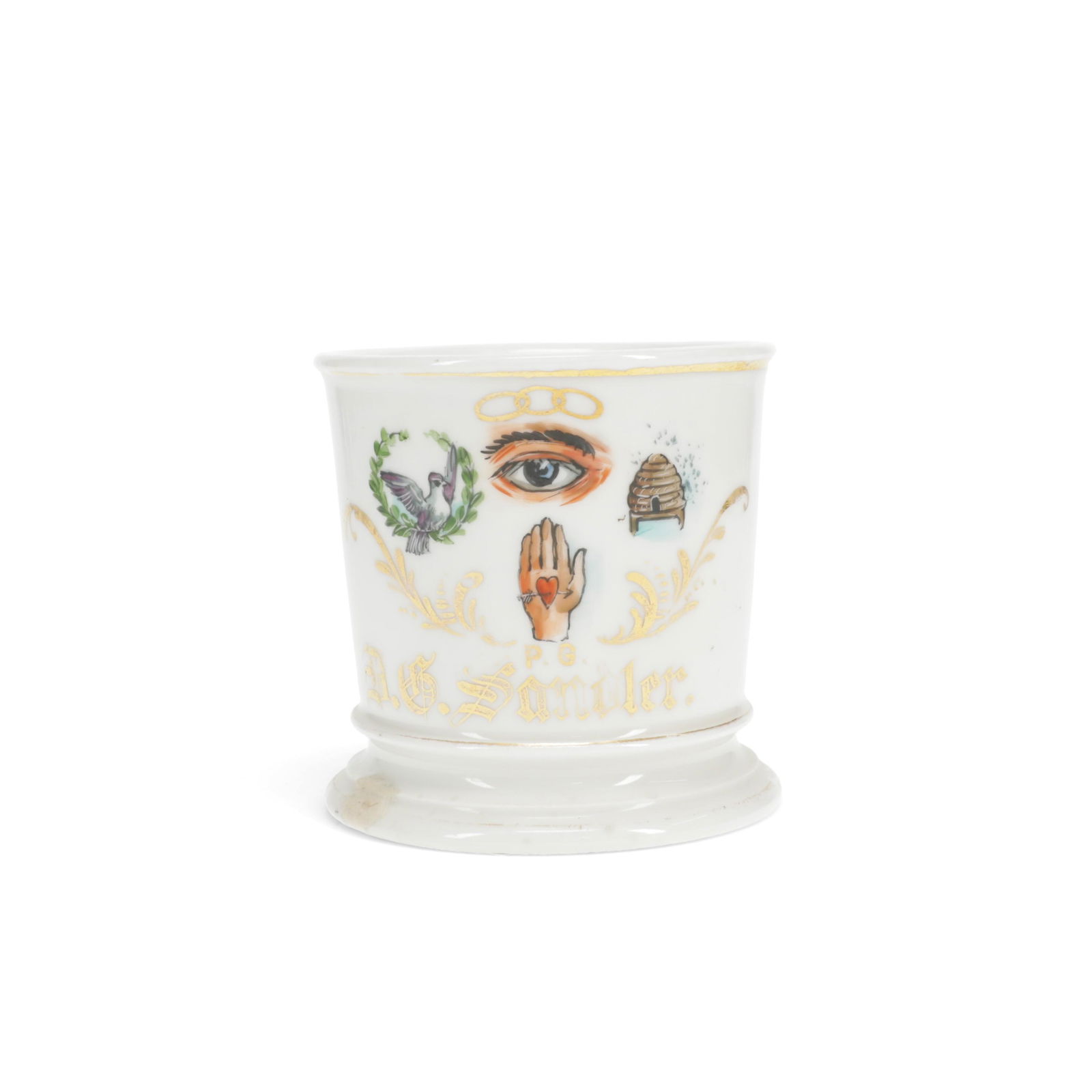 Limoges Vintage Fraternal Shaving Mug IOOF (1 of 5)