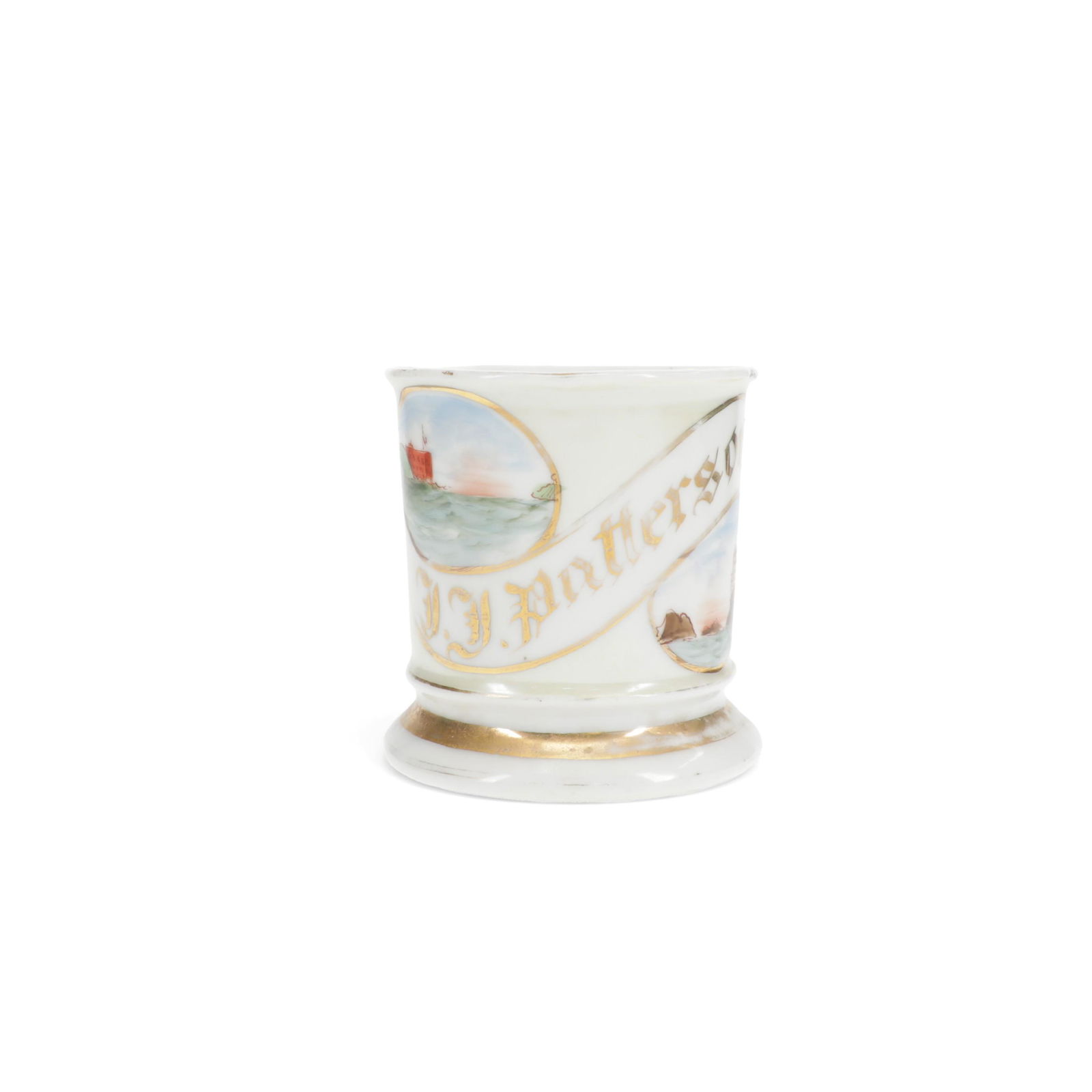 Vintage German Porcelain Shaving Mug Opalescent (1 of 5)