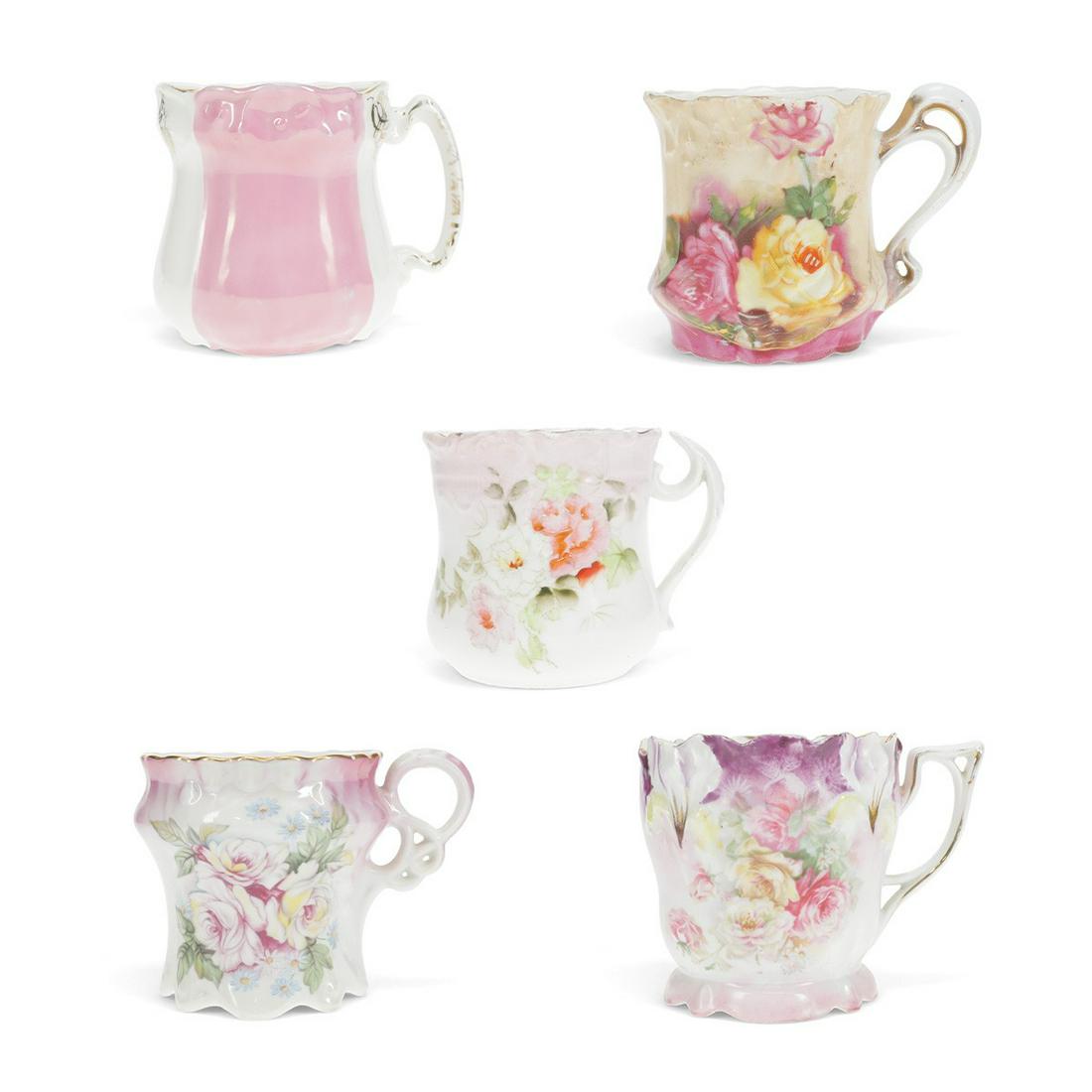 Grp 5 Lenox Style Vintage Mustache Shaving Mugs (1 of 7)