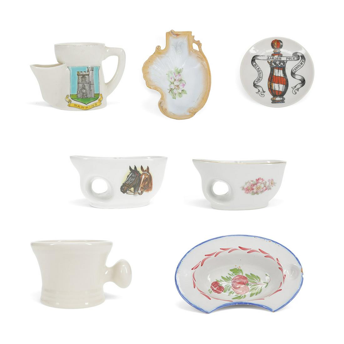 Group of 7 Ceramic Shaving Vessels (1 of 5)