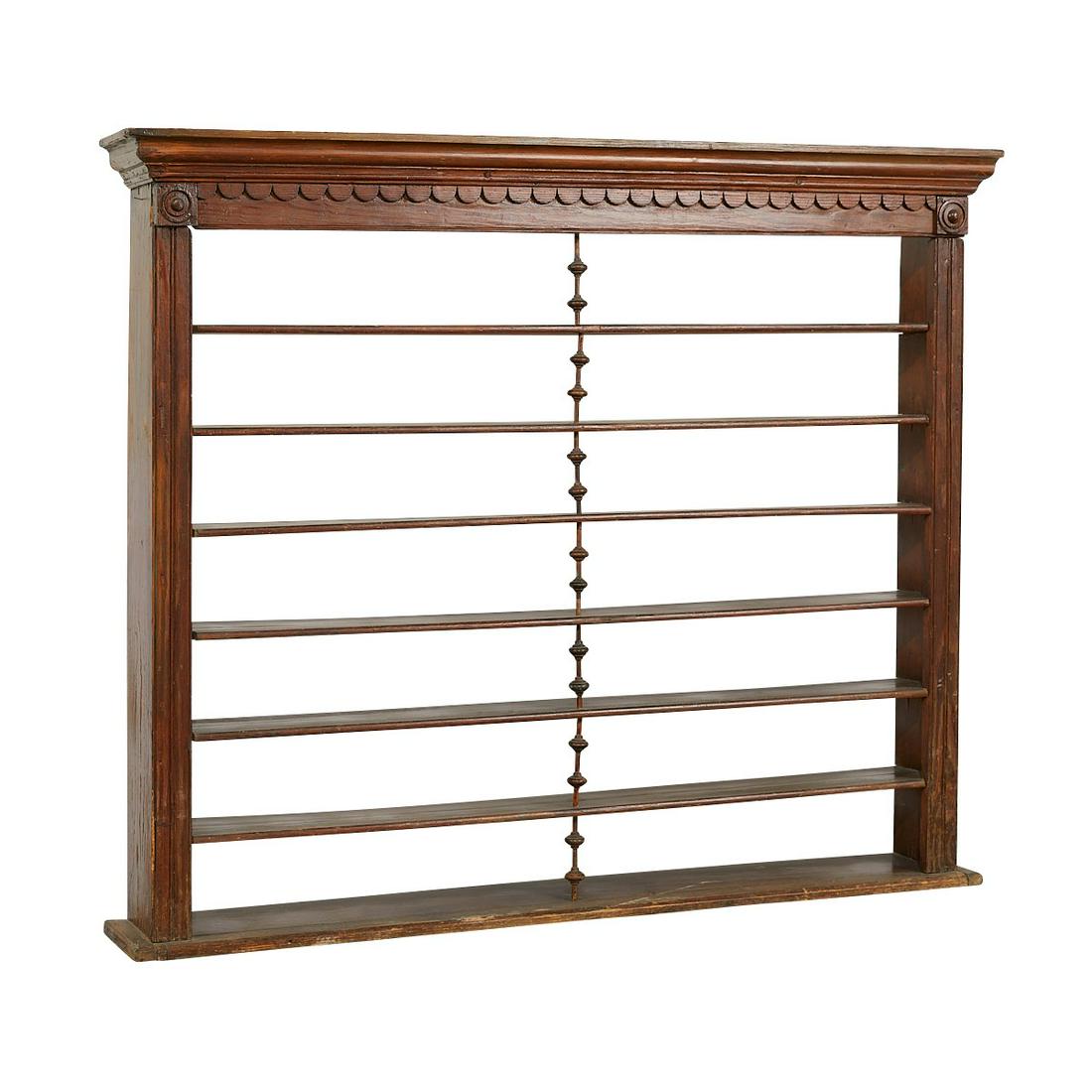 Wooden Seven-Shelf Barbershop Mug Display (1 of 10)