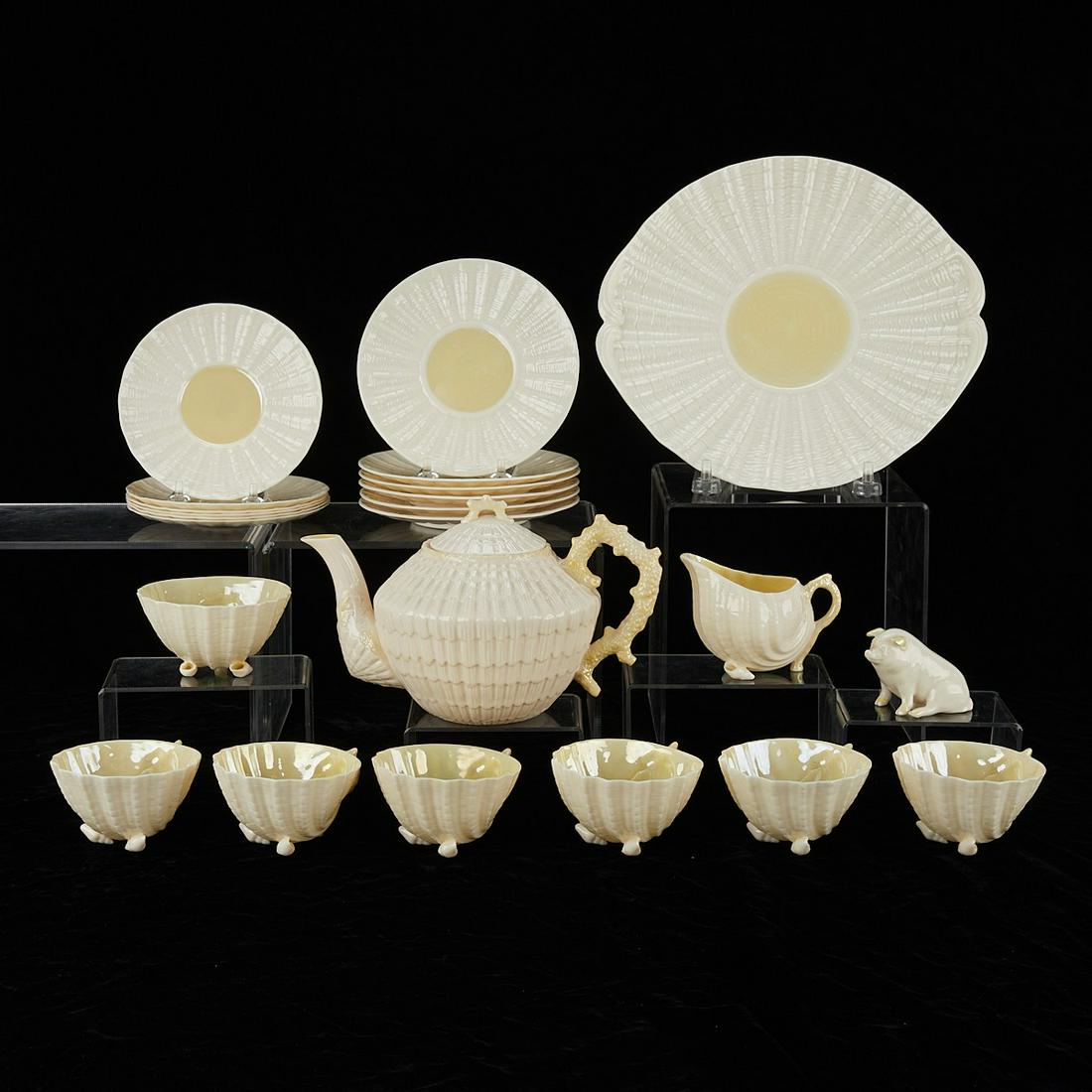 Belleek Irish Porcelain Shell Tea Service Set (1 of 20)