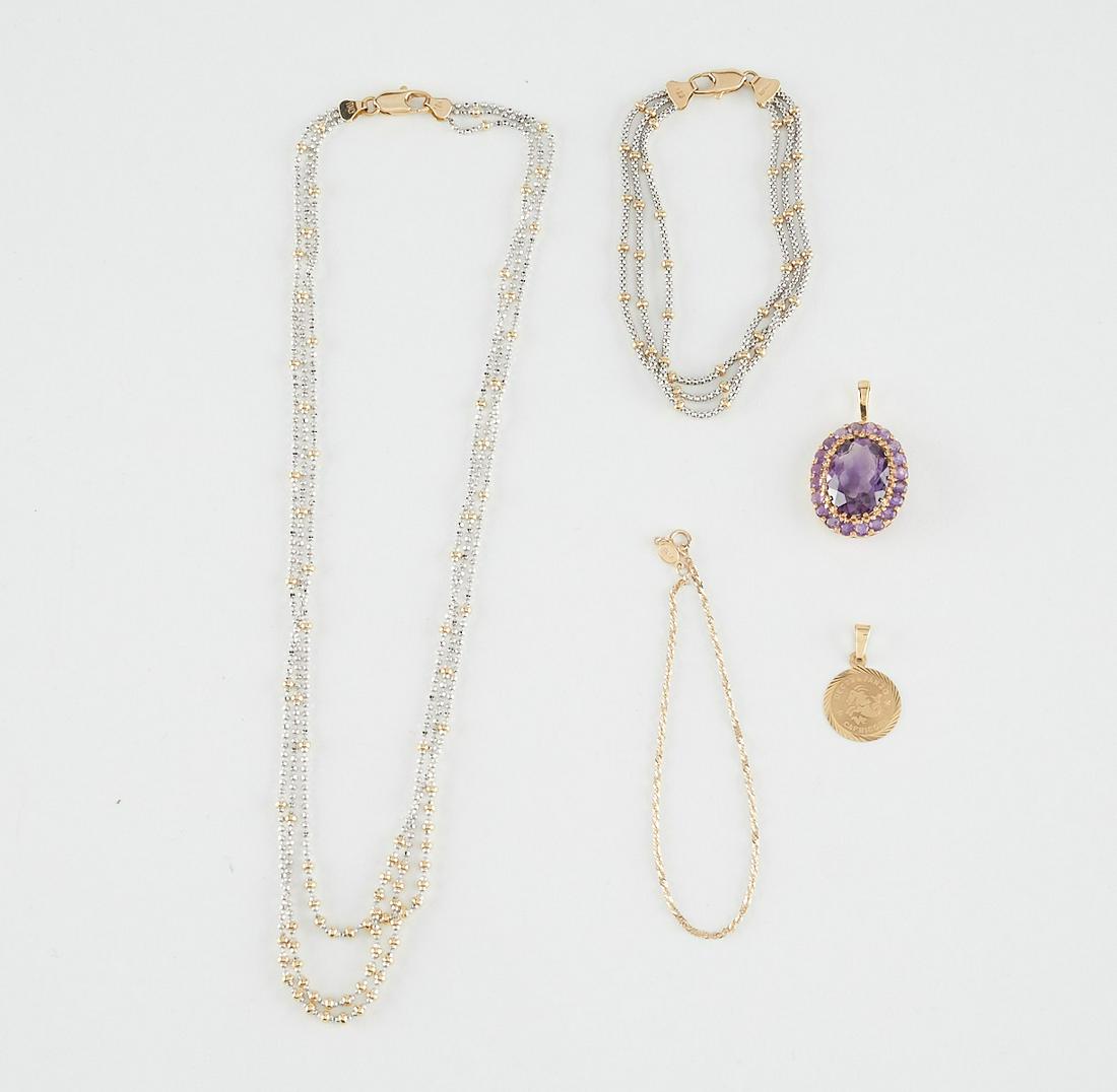 Group of 5 Pieces of Gold Jewelry - 10k & 14k (1 of 12)