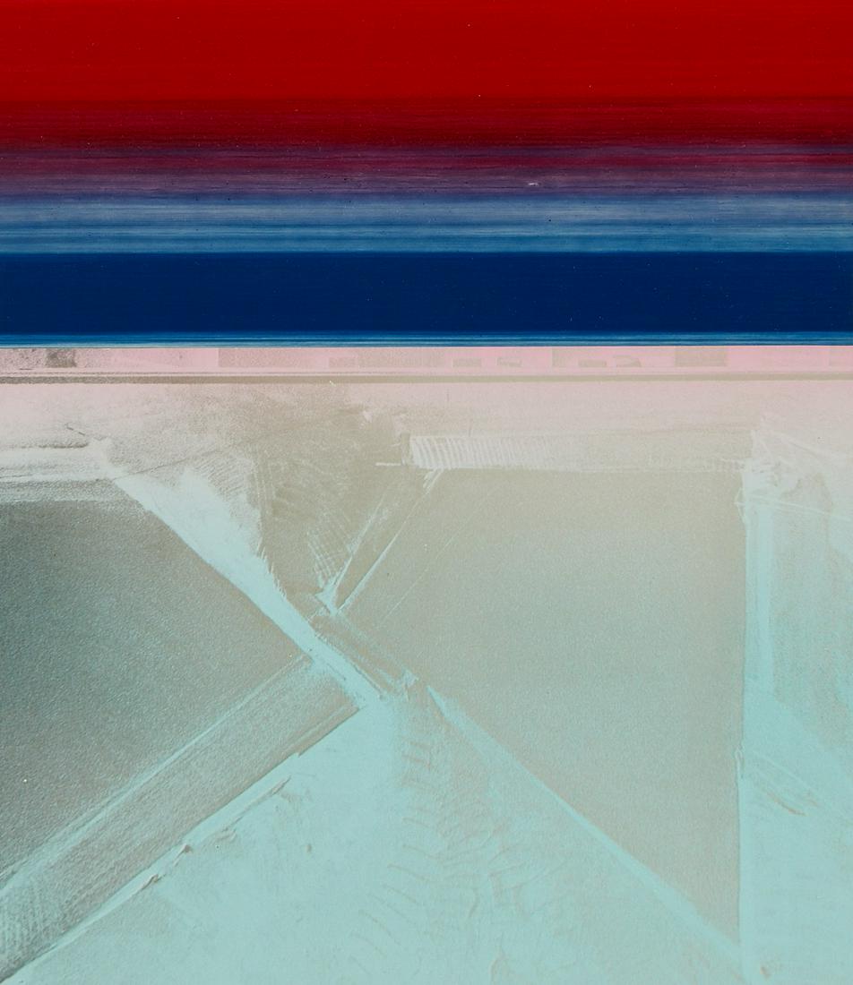 George Morrison "Rudquist Fragment" Collage: George Morrison (Ojibwe, 1919-2000). Paper collage titled "Conversation: Rudquist Fragment," depicting a fragment collage referring to Jerry Rudquist (American, 1934-2001), ca. 1982. Titled