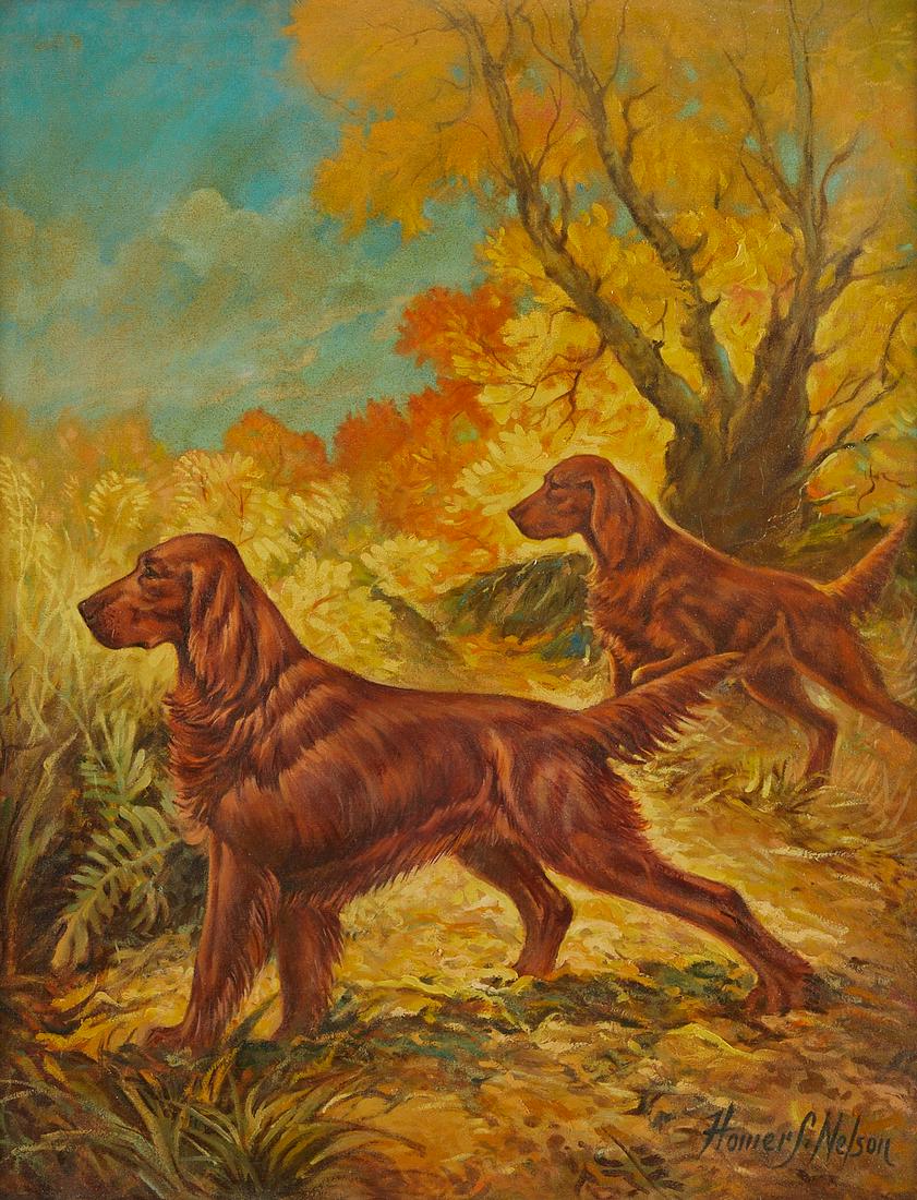 Homer S. Nelson Hunting Dogs Painting (1 of 8)