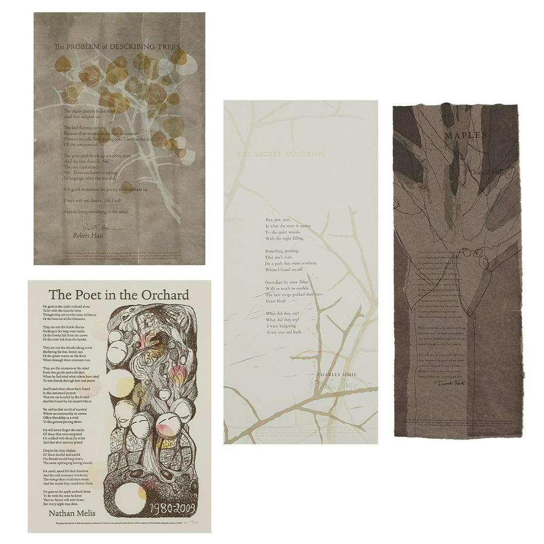 Group of 4 Poems incl. Hall, Simic, Hass, & Melis (1 of 20)