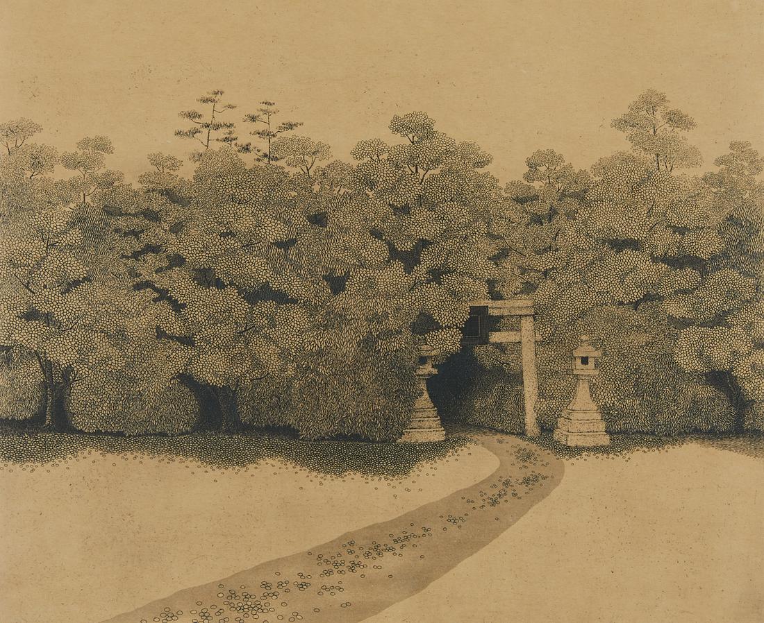 Ryohei Tanaka Etching on Paper 1966 (1 of 7)