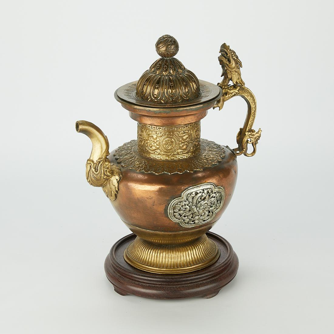 Tibetan Metal Ewer w/ Dragons (1 of 12)