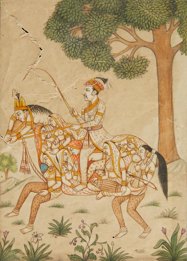 Persian Composite Horse Miniature Painting (1 of 5)