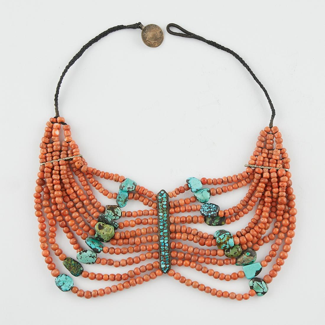 Indian Coral & Turquoise Necklace (1 of 5)