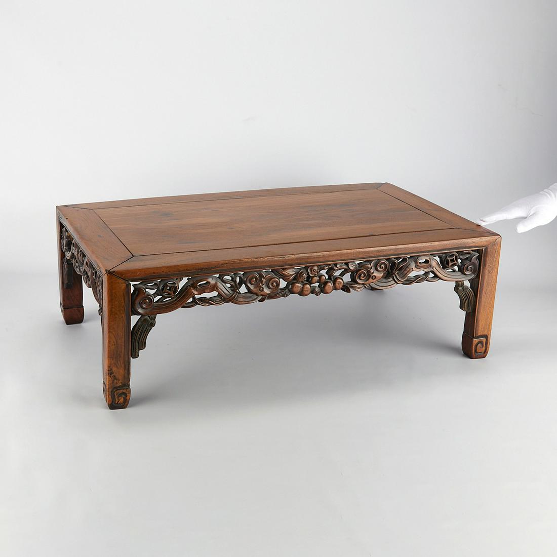 Chinese Carved Stand with Pierced Skirt (1 of 10)