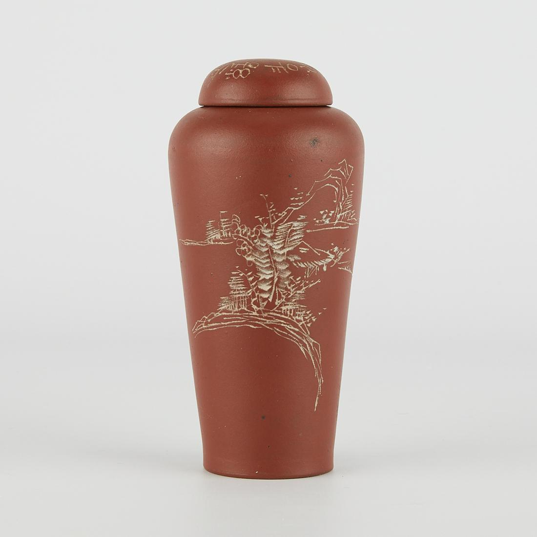 Chinese Yixing Republic Stoneware Tea Caddy (1 of 10)