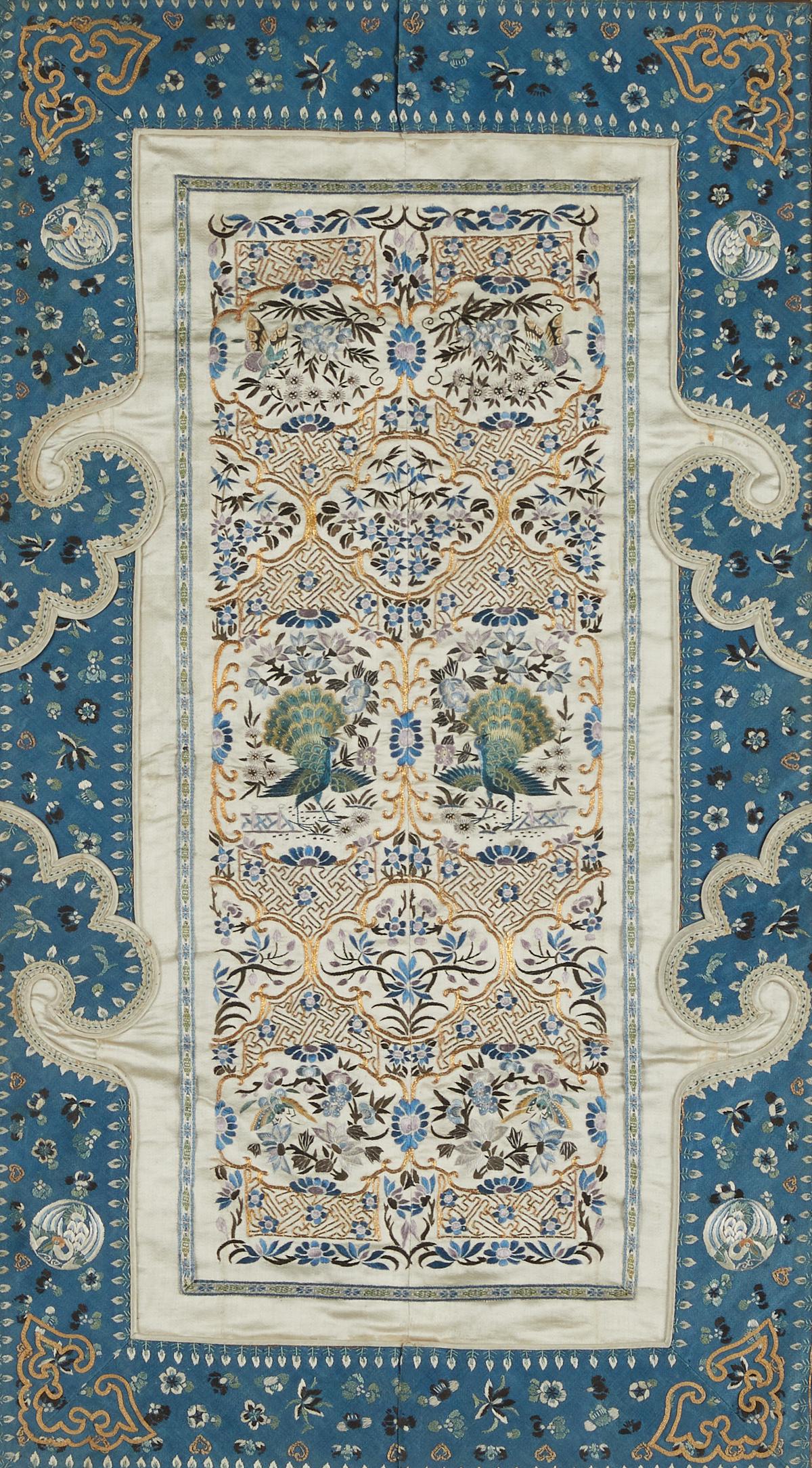 19th-20th c. Chinese Silk Embroidered Robe Cuffs (1 of 5)