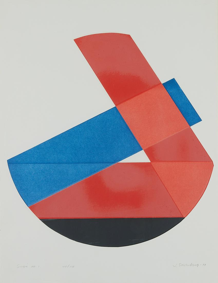 Jack Sonenberg "Sign No. 1" Aquatint 1971 (1 of 8)