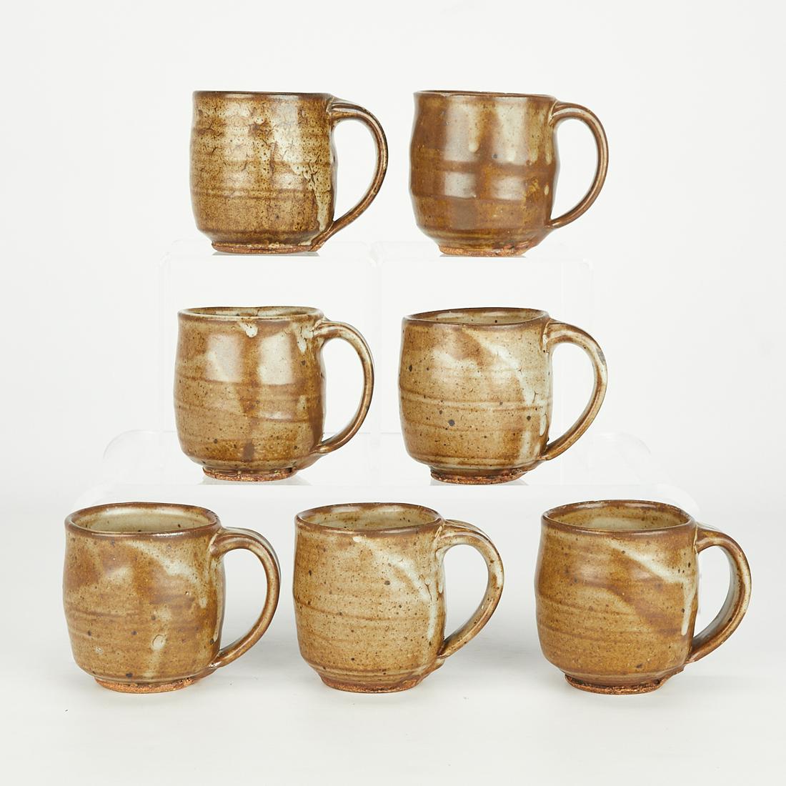 7 Warren MacKenzie Ceramic Mugs - Marked (1 of 14)