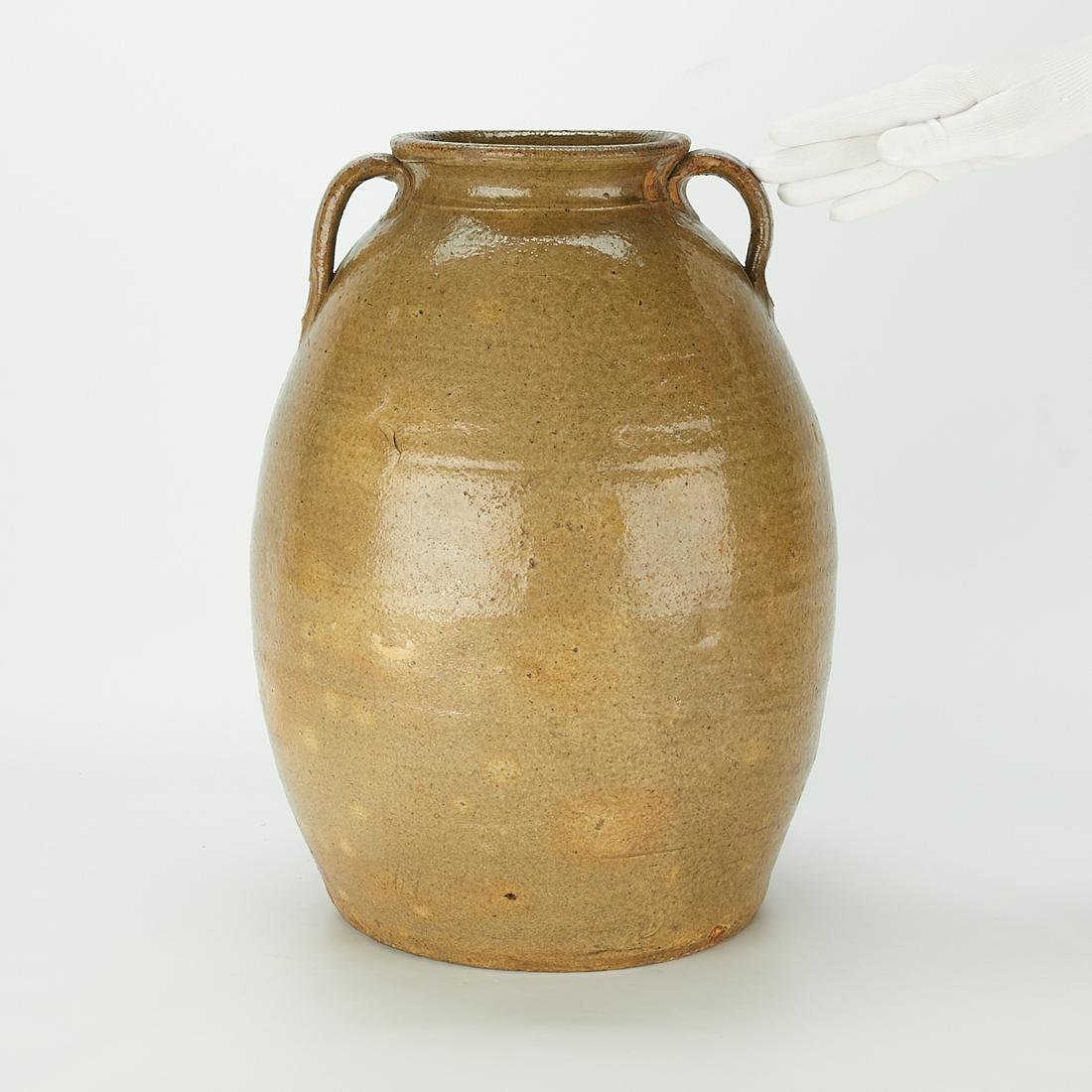 Large 19th c. Edgefield Stoneware Storage Jar (1 of 10)