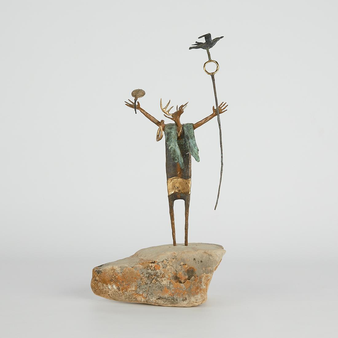 Bill Worrell Prayers in the Morning Shadows Bronze (1 of 12)