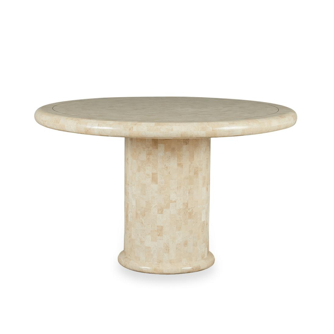 Karl Springer Tessellated White Fossil Table (1 of 11)