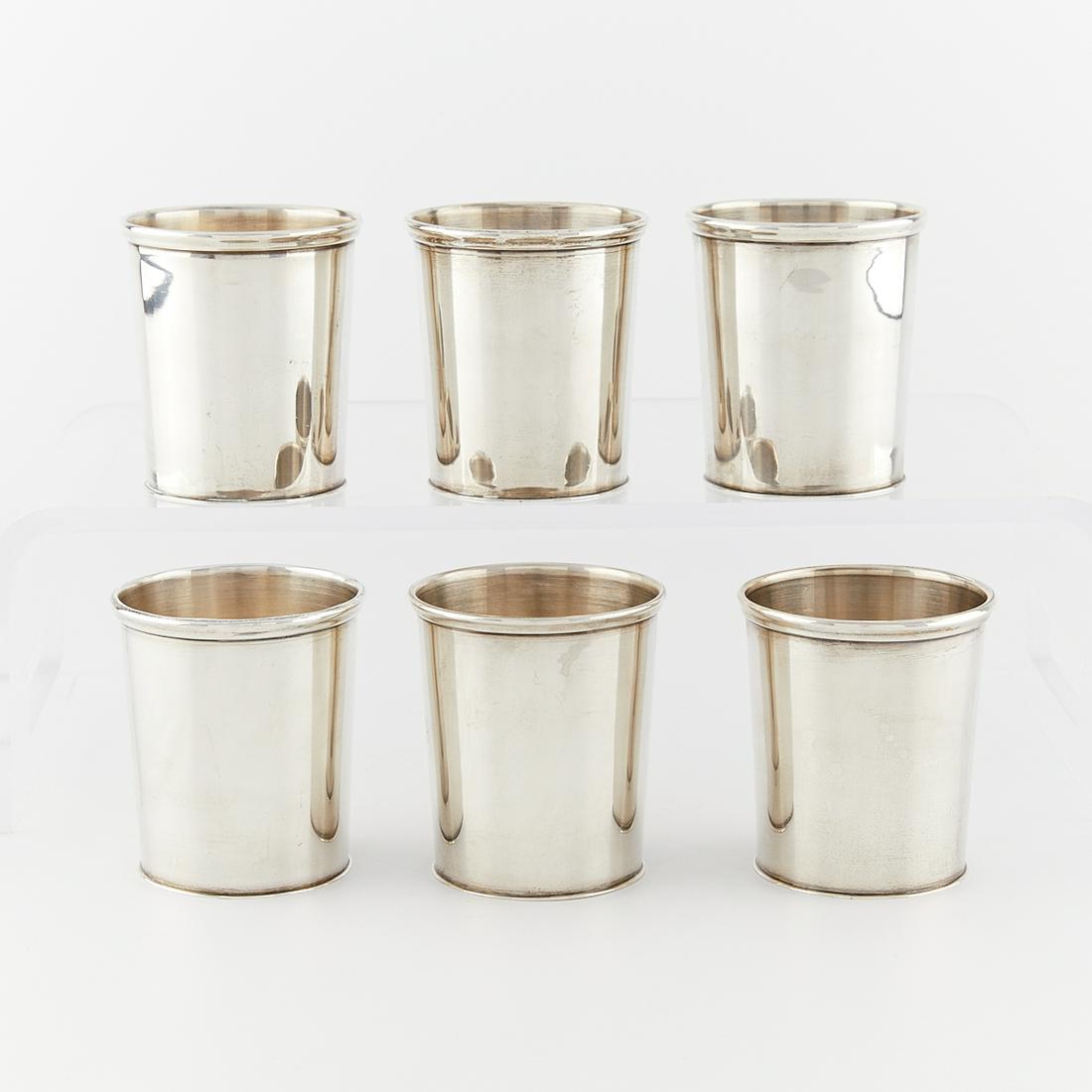 Set 6 Mexican Sterling Silver Mint Julep Cups (1 of 7)