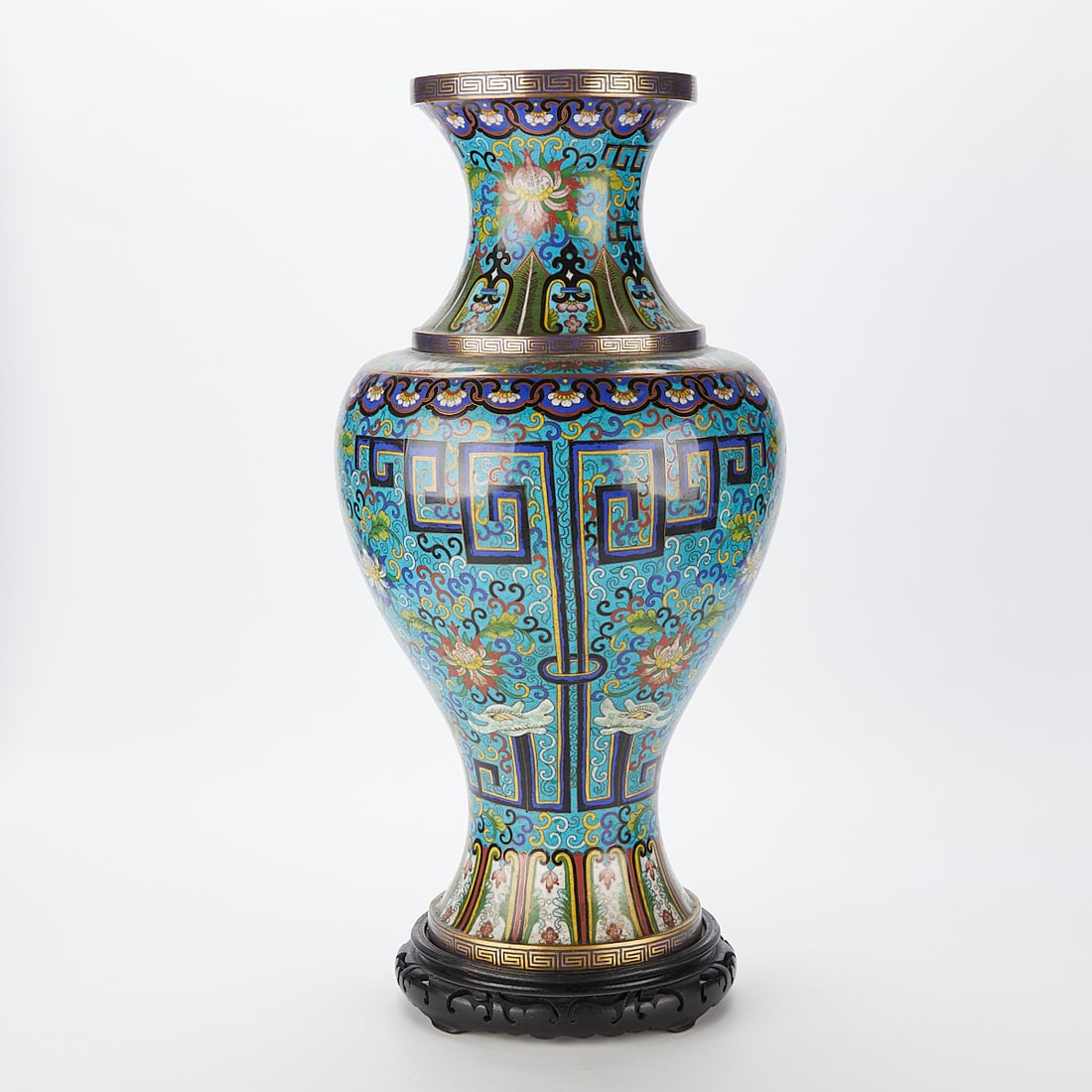 Large Chinese PRC Cloisonne Vase (1 of 12)