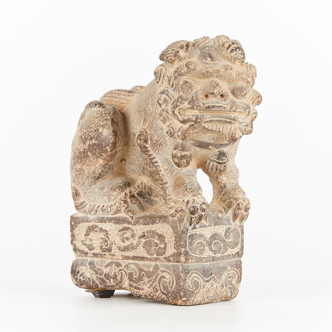 Antique Chinese Carved Granite Foo Dog (1 of 10)