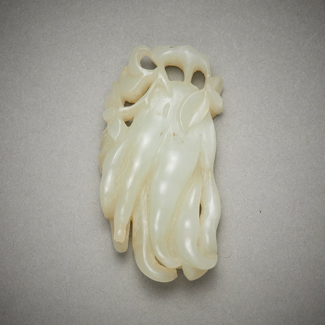 Chinese Pale White Jade Citrus Fingers Carving (1 of 5)
