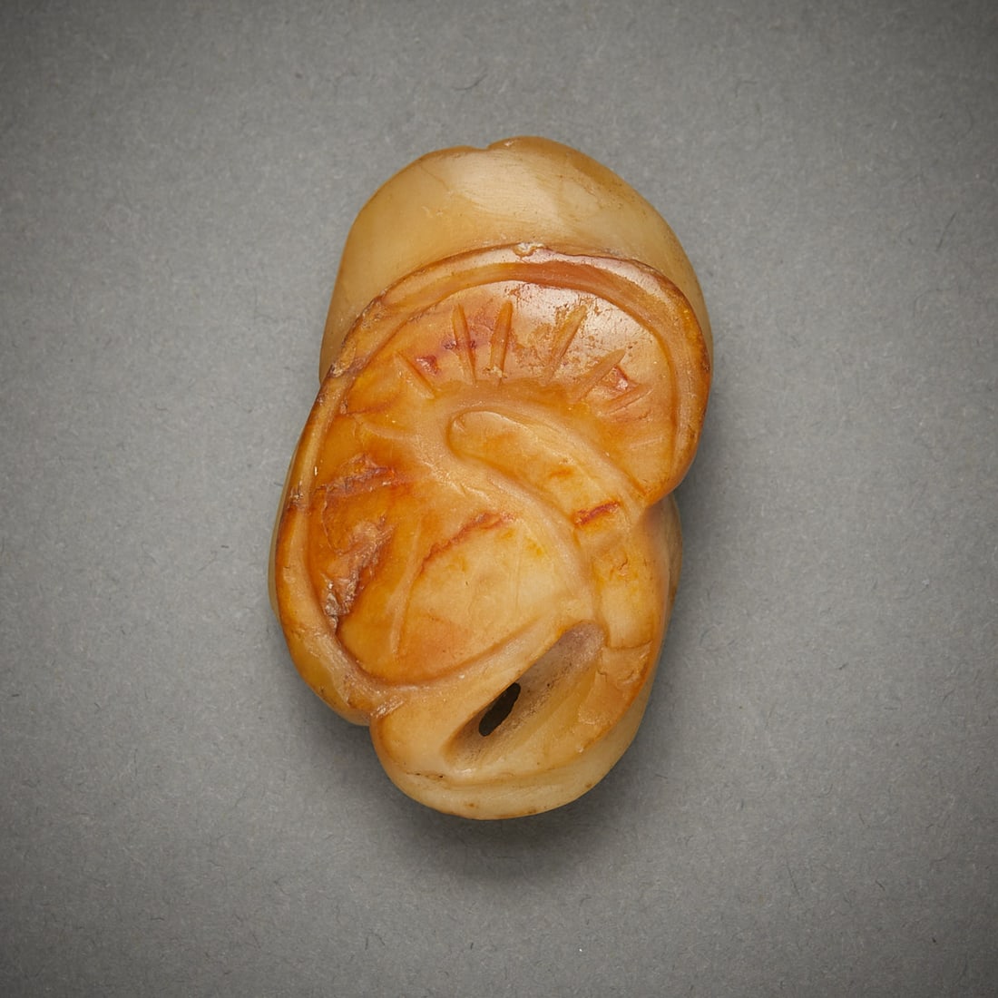 Chinese Carved Jade Lingzhi Toggle (1 of 5)