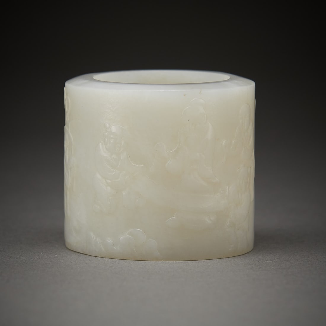 Chinese Carved Pale Jade Archer's Ring (1 of 14)
