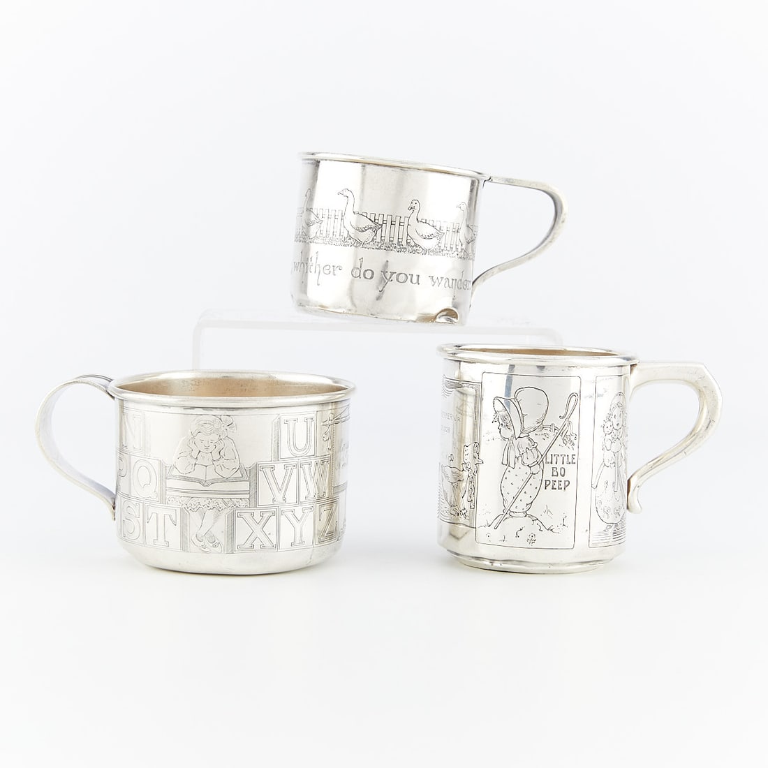 3 Sterling Silver Children's Mugs (1 of 16)