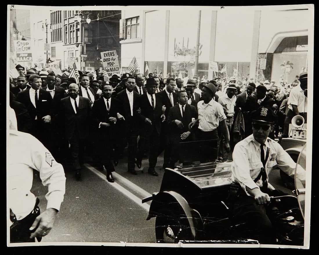 1963 MLK Jr. Detroit March to Freedom Press Photo (1 of 4)