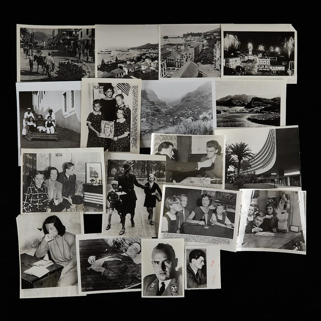 19 International Photos from Star Tribune Archive: 19 international silver gelatin prints and original vintage photographic reproductions from the archives of the Star Tribune including: politicians and delegates from Hungary, Poland, and Madeira Isla