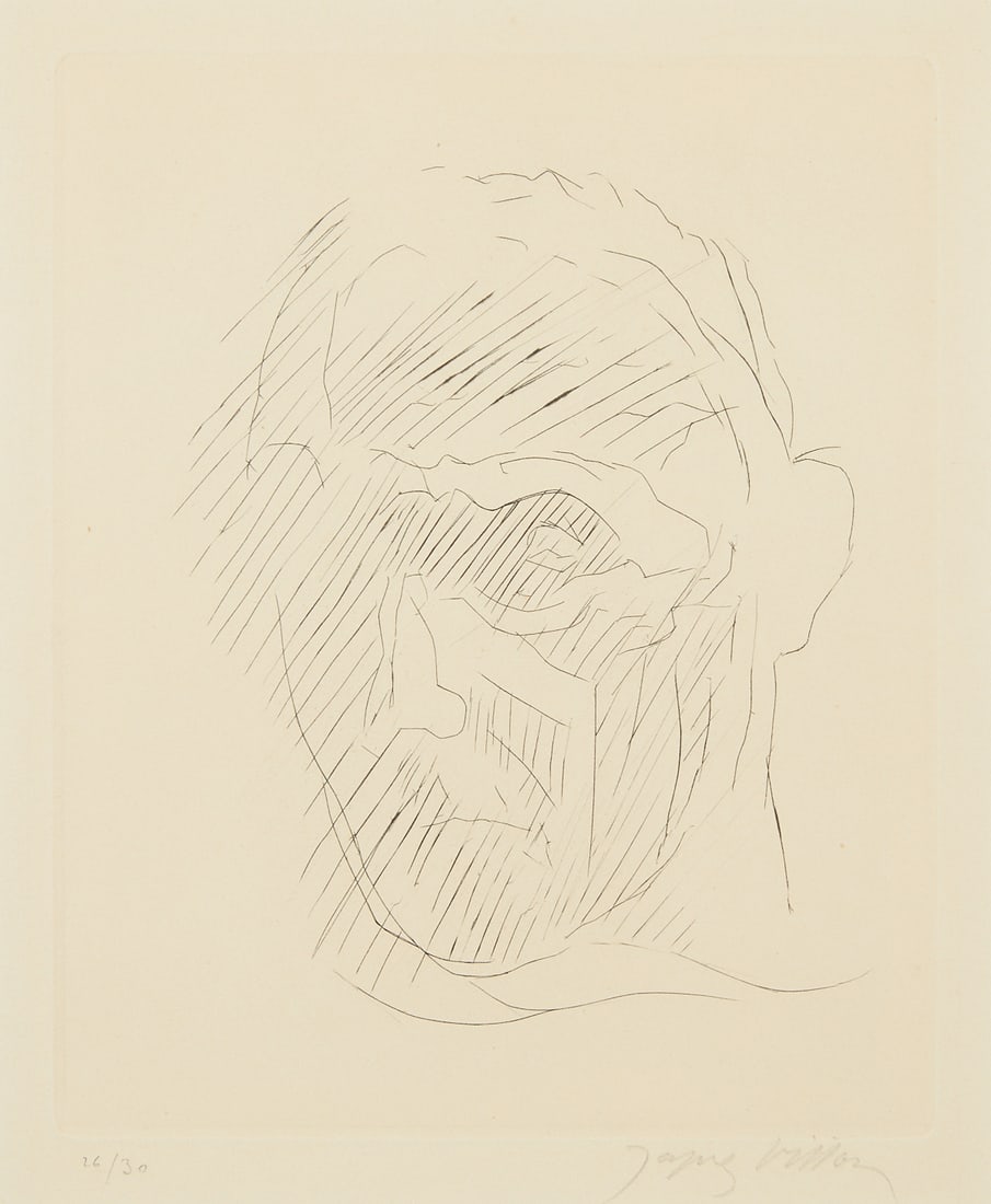 Jacques Villon Head Autoportrait Etching (1 of 6)