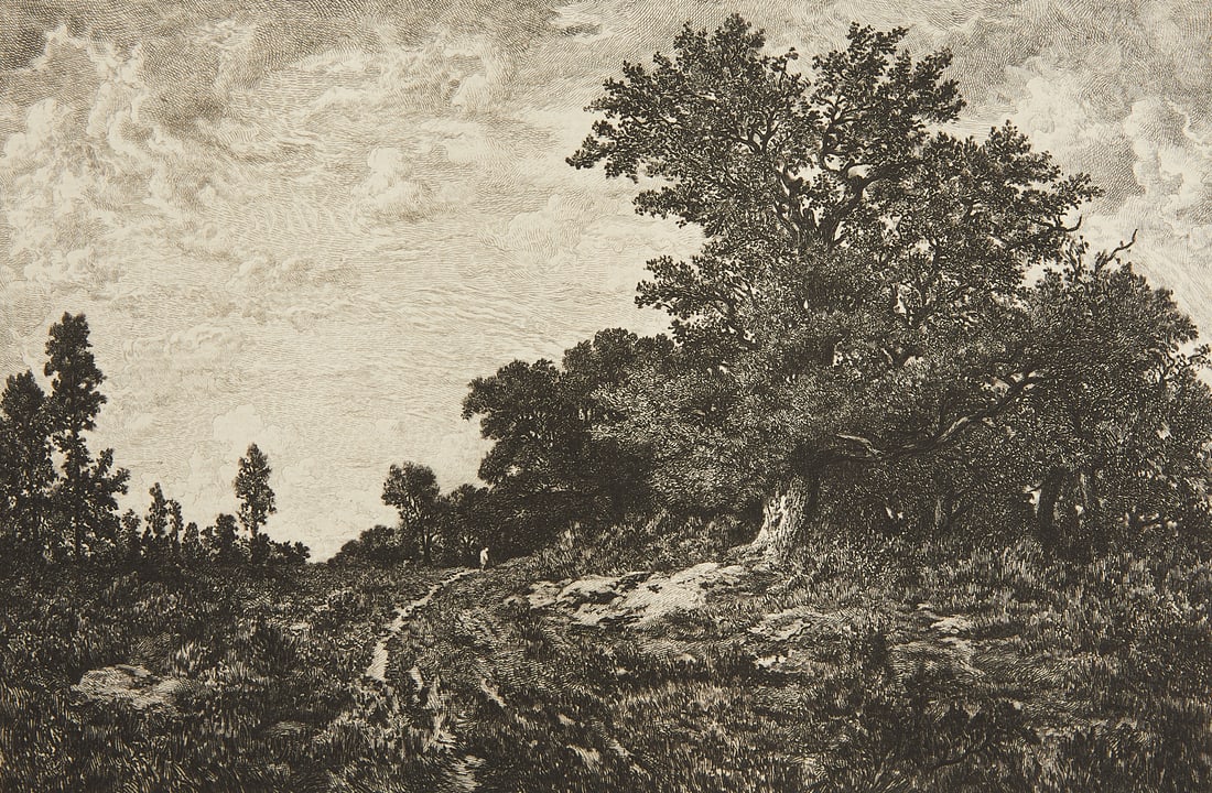 Boulard Woods of Monts Girard Etching Th. Rousseau (1 of 6)