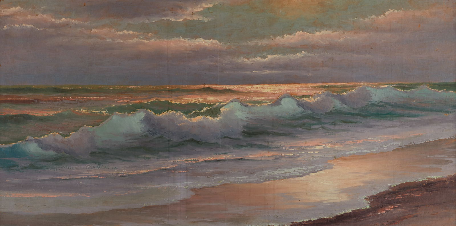 Harold Newton Seascape Painting Florida Highwayman (1 of 6)