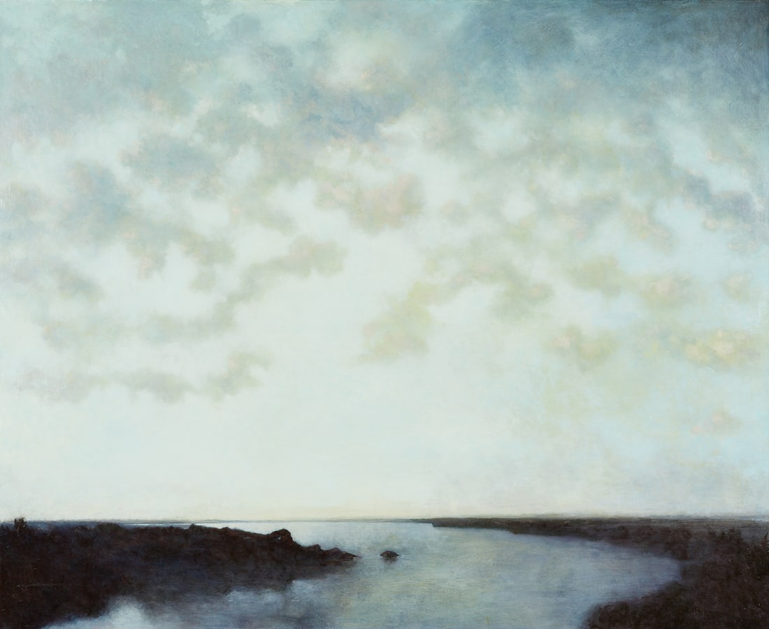 Large Jeff Joyce "North" Landscape Painting 1996 (1 of 10)