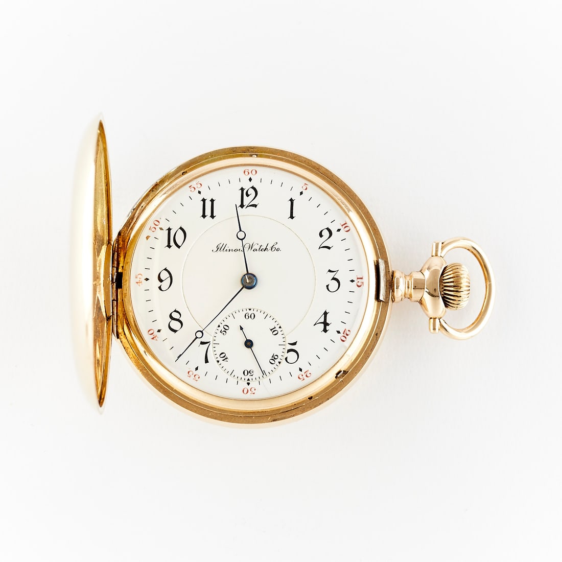 Illinois Watch Co. 14k Gold Pocket Watch (1 of 8)