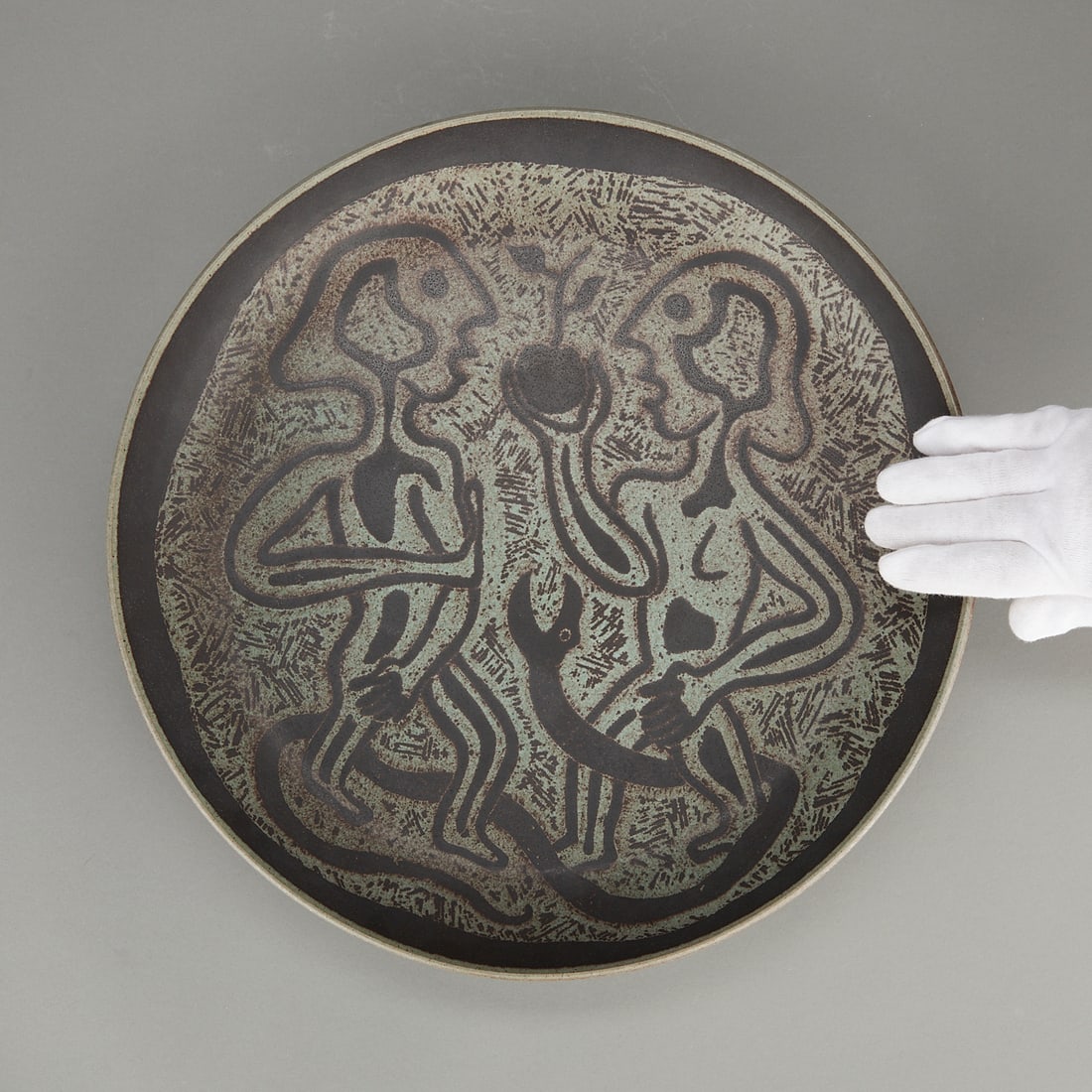 Edwin Scheier Ceramic Plate Adam & Eve 1947 (1 of 9)