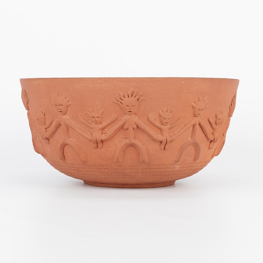 Edwin Scheier Ceramic Bowl w/ Applied Decoration (1 of 13)