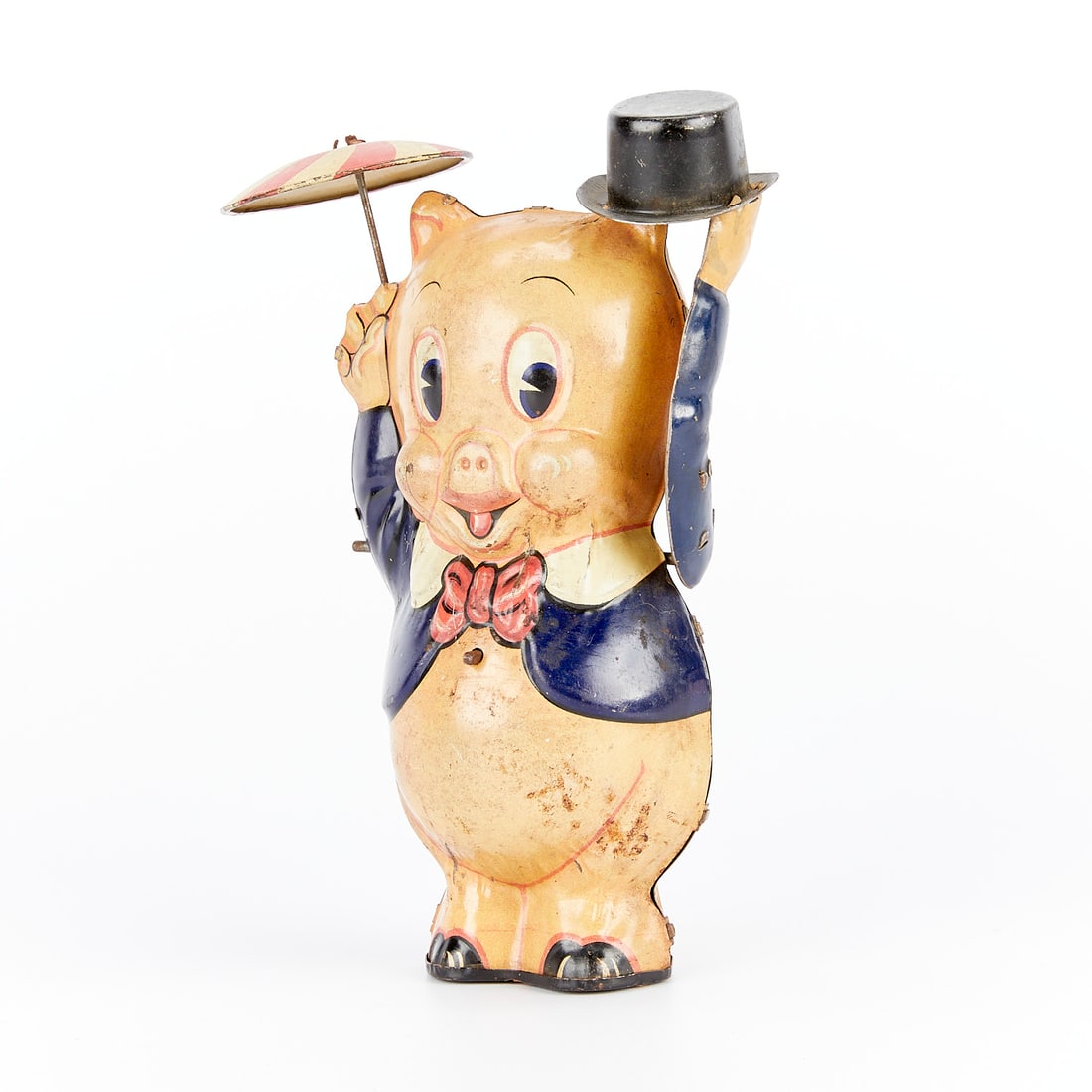 Marx Vintage Porky Pig Wind-up Tin Toy (1 of 10)