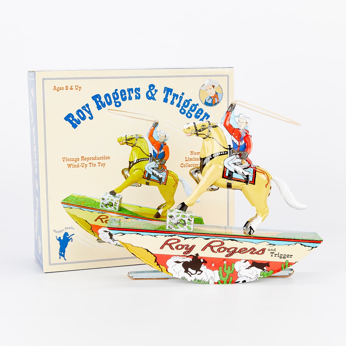 Reproduction Roy Rodgers & Trigger Wind Up Toy