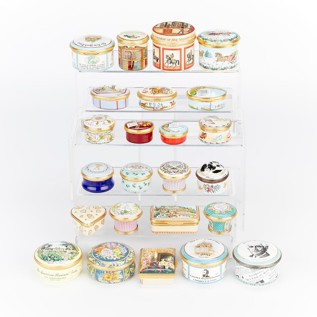 Group of 25 Halcyon Days Enamel Boxes (1 of 20)